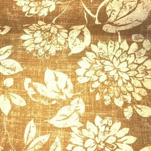8 Yards Stunning Mustard Floral Toile Fabric